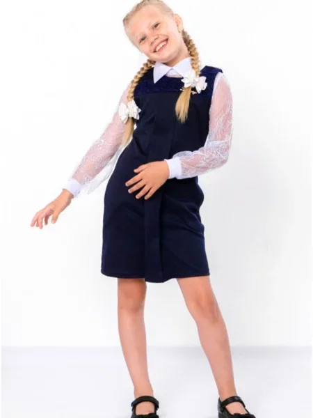 Дитячий Сарафан Носи своє бавовна/поліестер синій