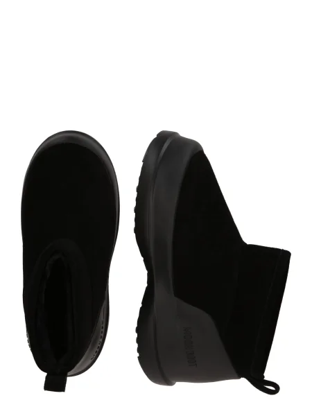 Semišové snehule Moon Boot čierna