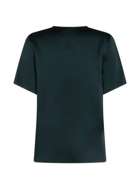 Scurt tricou Antonelli din satin verde