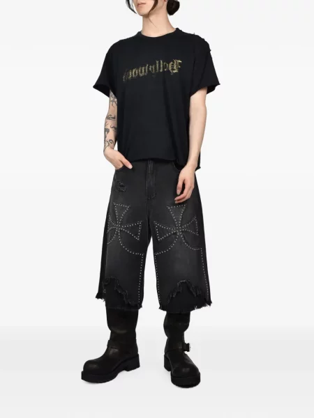 Tricou Crazy Clown L.a. zdrențuiți negru