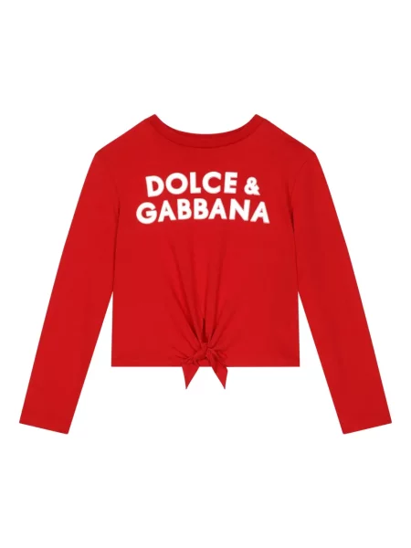 Koszulka dziecięca Dolce And Gabbana czerwona