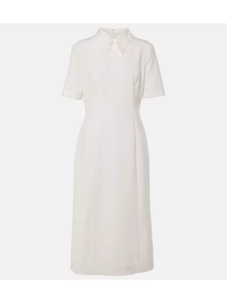 Volnena midi obleka Oscar De La Renta bela