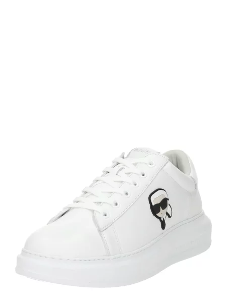 Sneakerși Karl Lagerfeld din piele alb