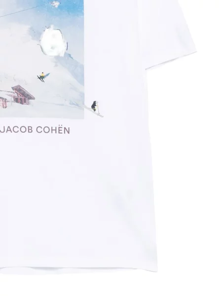 Tricou Jacob Cohën cu imagine alb