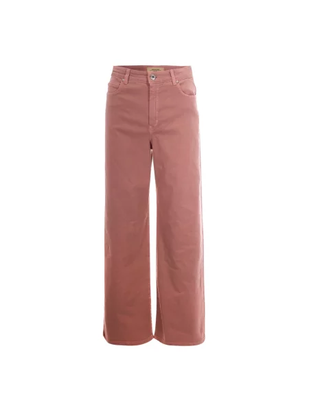Szerokie jeansy Max Mara różowe