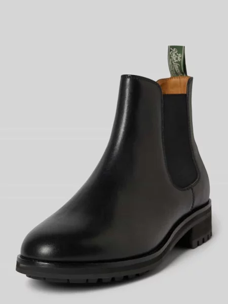 Buty chelsea z elastyczną wstawką model ‘BRYSON’ Polo Ralph Lauren czarne