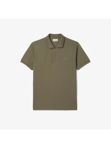 Lacoste Koszulka Polo Oryginał Petit Piqué zielona