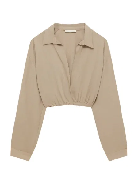 Pull&Bear Halenka světle hnědá