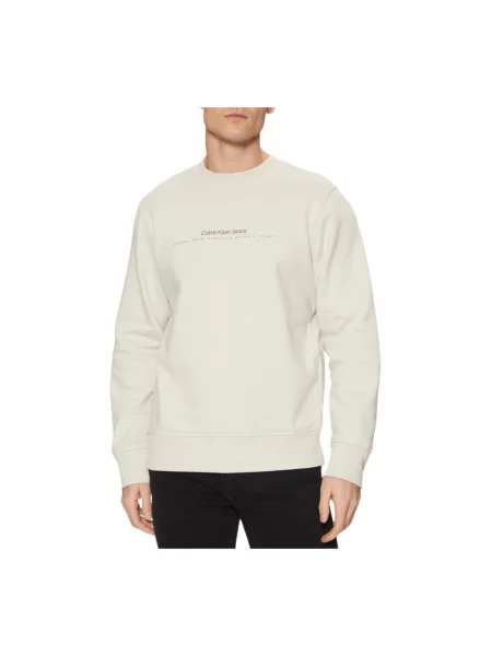Bluza Calvin Klein Jeans beżowa