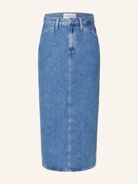 Calvin Klein Jeans Dżinsowa spódnica Kobiety jednolity 26 niebieski