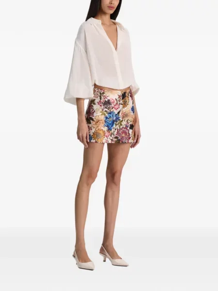 Fusta mini Alice + Olivia cu model floral cu imagine