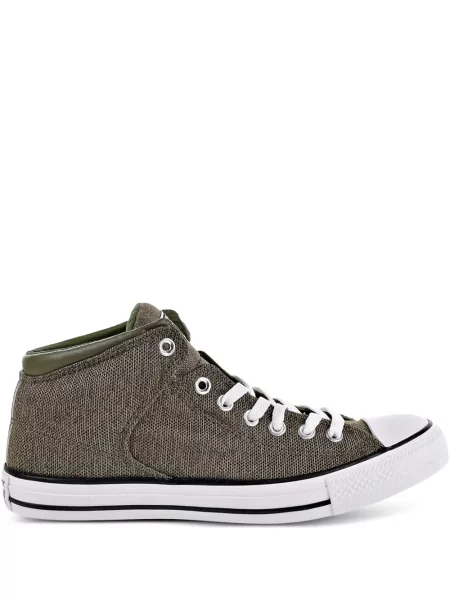 Kožené retro tenisky Converse Chuck Taylor All Star s výšivkou černé