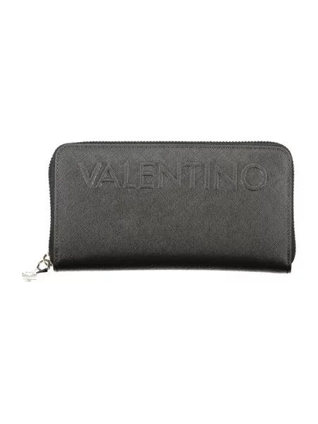 Portfel z wytłaczanym logo model PANDIA' Valentino Bags czarny