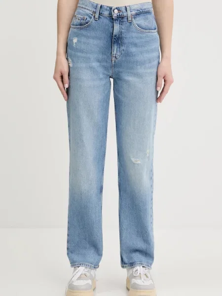 Tommy Jeans jeans high waist albastru