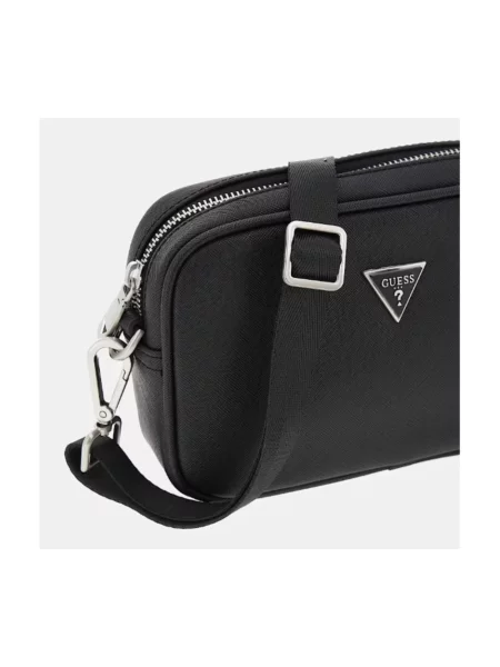 Mała mały torebka crossbody Guess elegancka czarna
