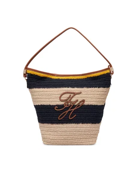 Tommy Hilfiger Torebka Th Nautical Bucket Crochet Str Kolorowy