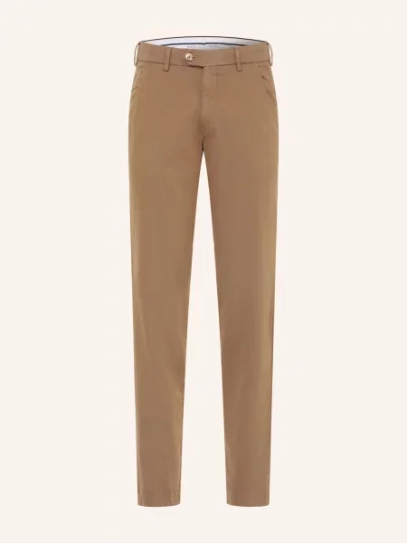 Hiltl Chino Kalhoty Extra Slim Fit khaki