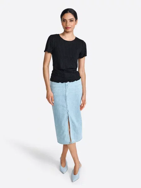 Rich & Royal Tricou negru / murdar alb