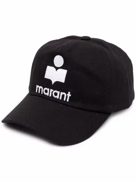 Șapcă Isabel Marant cu broderie negru