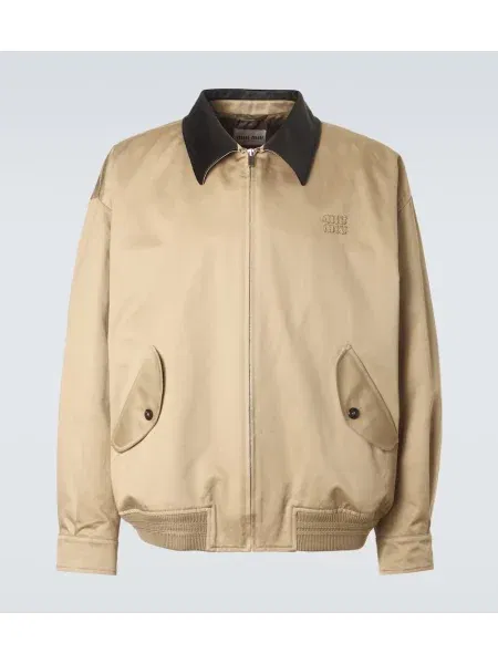 Яке Miu Miu кепър бежово