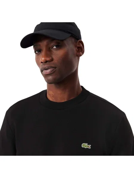 Fleece fleece melegítő felső Lacoste fekete