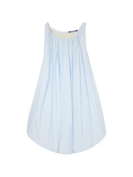 Rochie Jacquemus cu dungi de costum albastru
