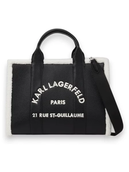 Shopper kabelka Karl Lagerfeld čierna