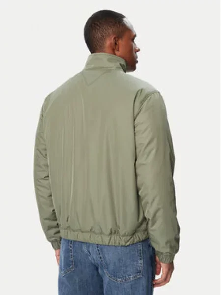 Tommy Jeans Přechodná bunda ESSENTIAL khaki zelená