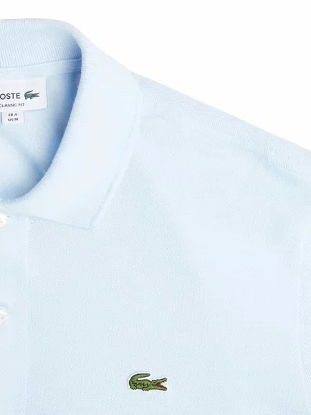 Koszulka polo z wyhaftowanym logo Lacoste niebieskie