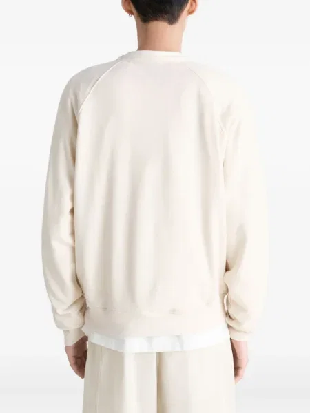 Hanorac crewneck Lemaire alb