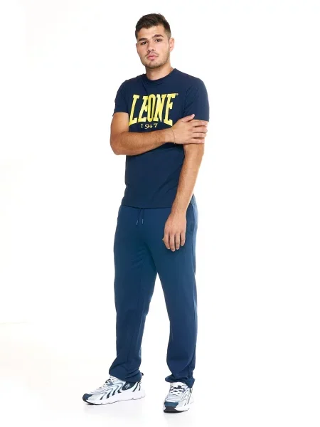 Leone Apparel koszulka z krótkim rękawem niebieska