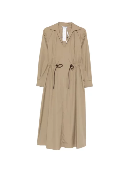 Sukienka midi Max Mara z dekoltem w serek do kolan garniturowa