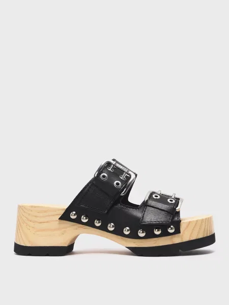 Кожаные сабо Bimba Y Lola черные