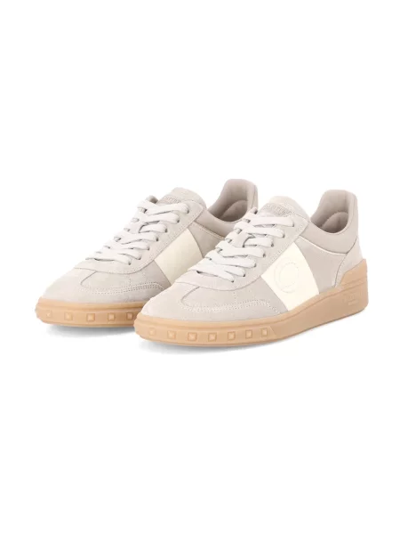 Sneakersy Valentino Garavani skórzane beżowe