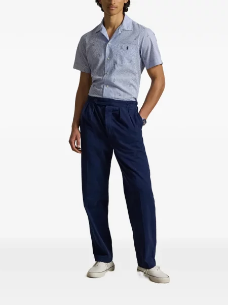 Șosete Polo Ralph Lauren cu broderie în carouri de flanelă verde
