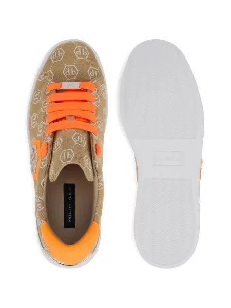 Sneakerși Philipp Plein din jacard maro