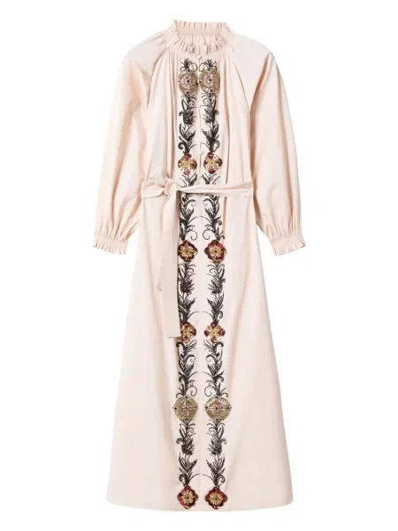 Haftowana sukienka La Doublej garniturowa