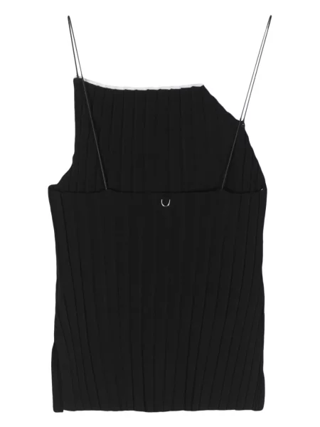Megztas palaidinė be rankovių Jacquemus juoda
