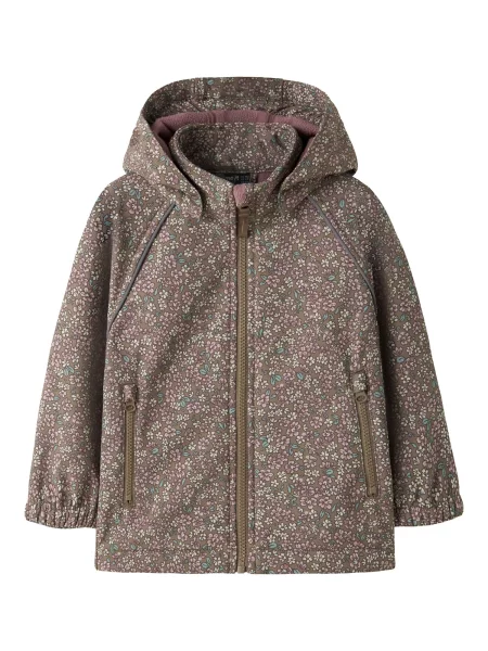 NAME IT Tehnička jakna čokolada / žad / sivkasto mauve ljubičasta