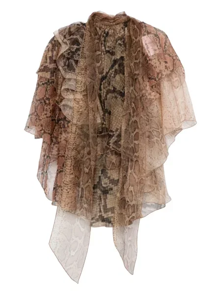 Bluză Zimmermann cu imagine maro