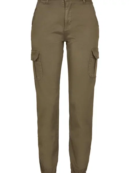 Pantaloni cargo Urban Classics cu talie înaltă negru