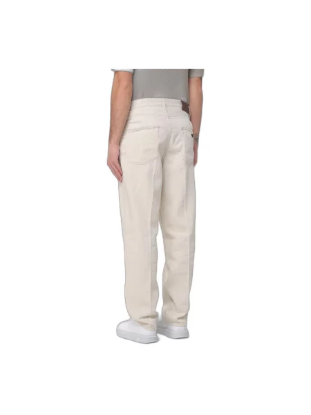 Jeansy Emporio Armani beżowe