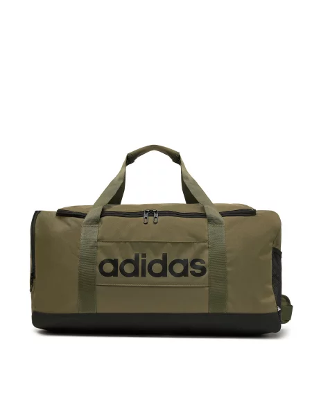 Torba adidas Linear Duffel Medium Kaki crna