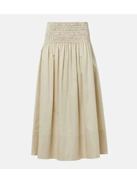 Fustă midi Joseph până la genunchi bej