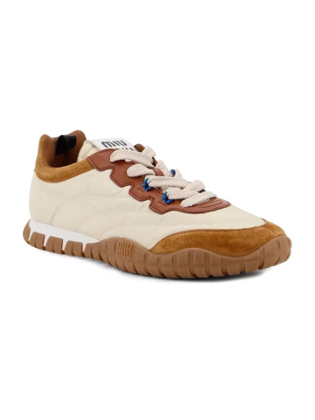Sneakersy Miu Miu skórzane