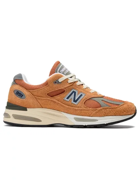 New Balance sneakersy zamszowe Made in UK pomarańczowy