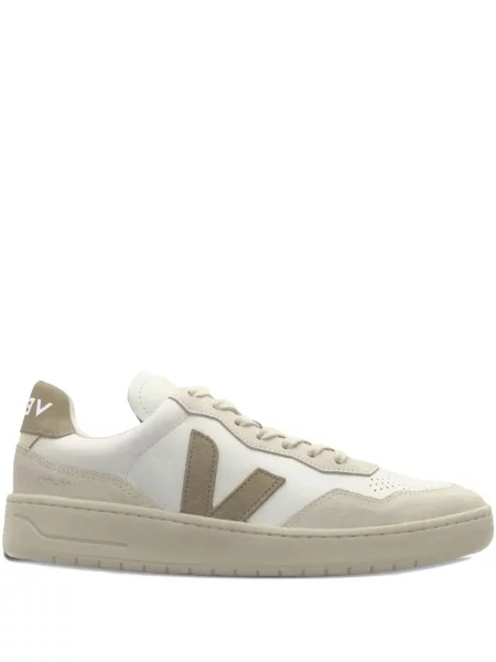 Sneakerși Veja din piele de căprioară alb