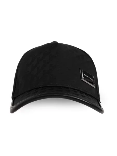 Czapka z daszkiem Emporio Armani czarna