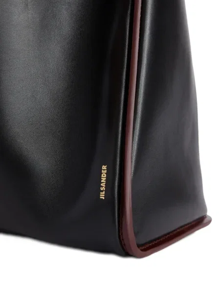 Geanta de piele Jil Sander din piele negru