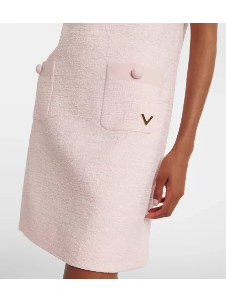 Rochie Valentino din tweed roz